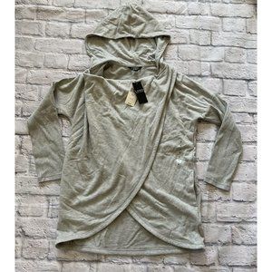 $99 Lauren Ralph Lauren Women’s Pullover Hooded In Grey Size L